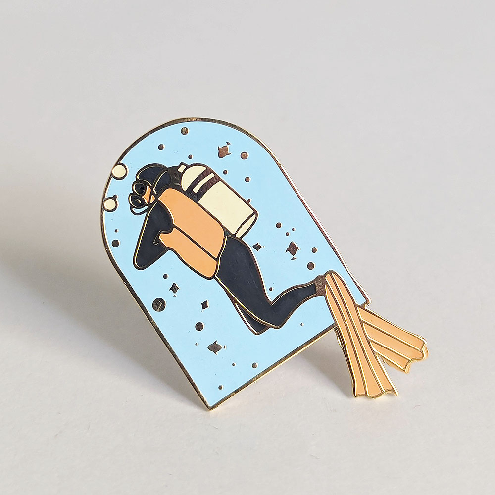 First Breath Underwater - Enamel Pin / Badge