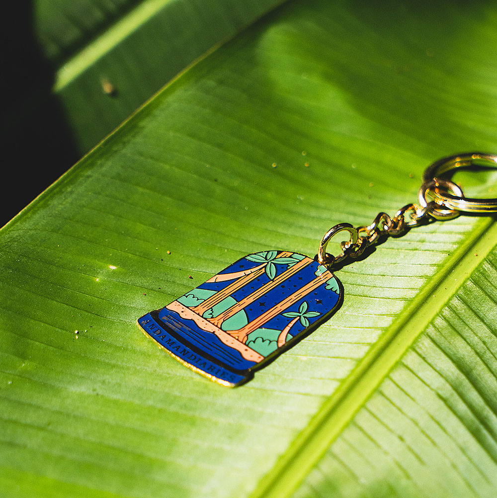 Andaman Dairies - Metal Enamel Keychain - Image 2