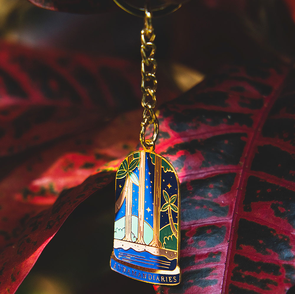 Andaman Dairies - Metal Enamel Keychain - Image 3