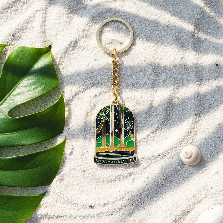 Andaman Dairies - Metal Enamel Keychain - Image 4