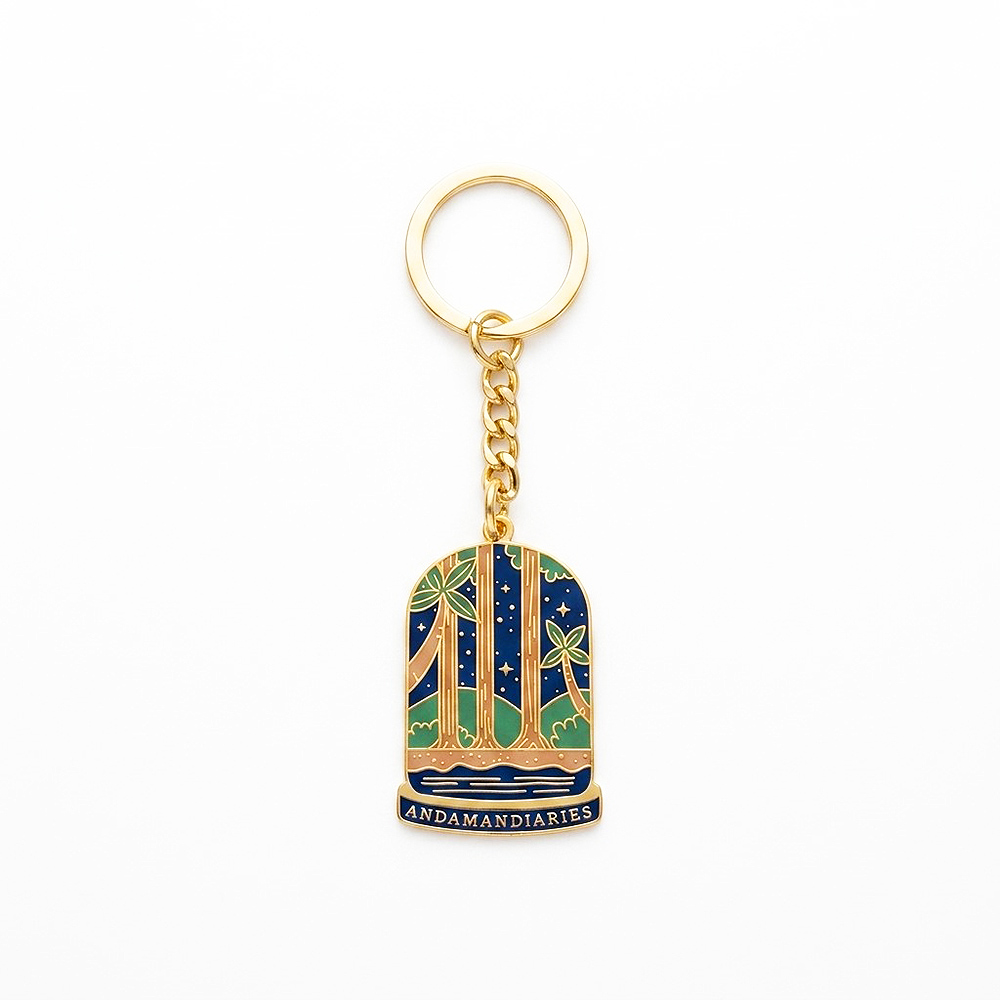 Andaman Dairies Metal Enamel Keychain