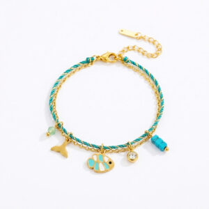 Fishy Charm Bracelet for Women - Island And Ocean Theme Bracelet - Anti Tarnish