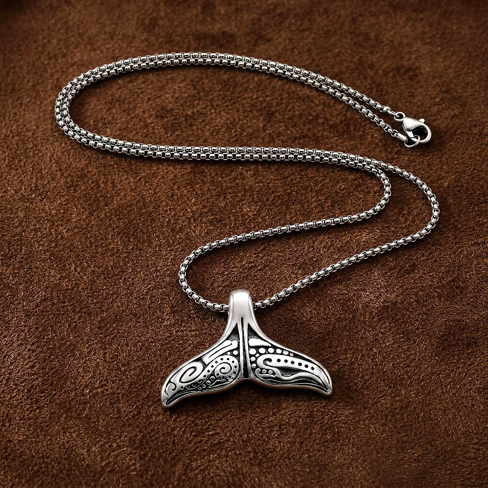 Whale Tail Neckpiece - Anti-Tarnish | Unisex - Image 4