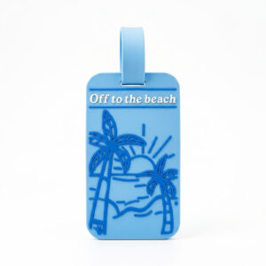 Beach Lover Silicon Luggage Tag